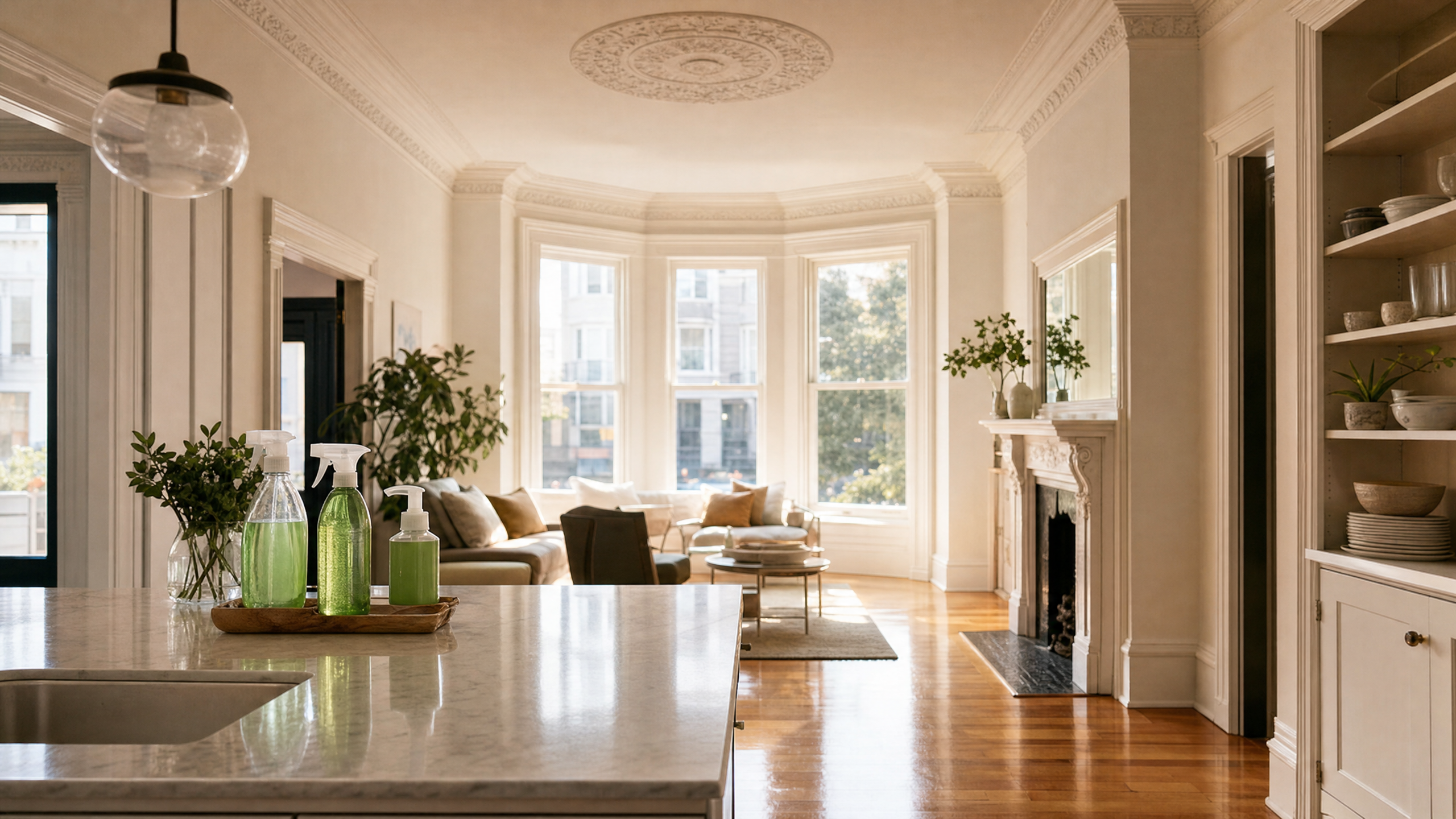 House cleaning in Hayes Valley San Francisco Victorian home