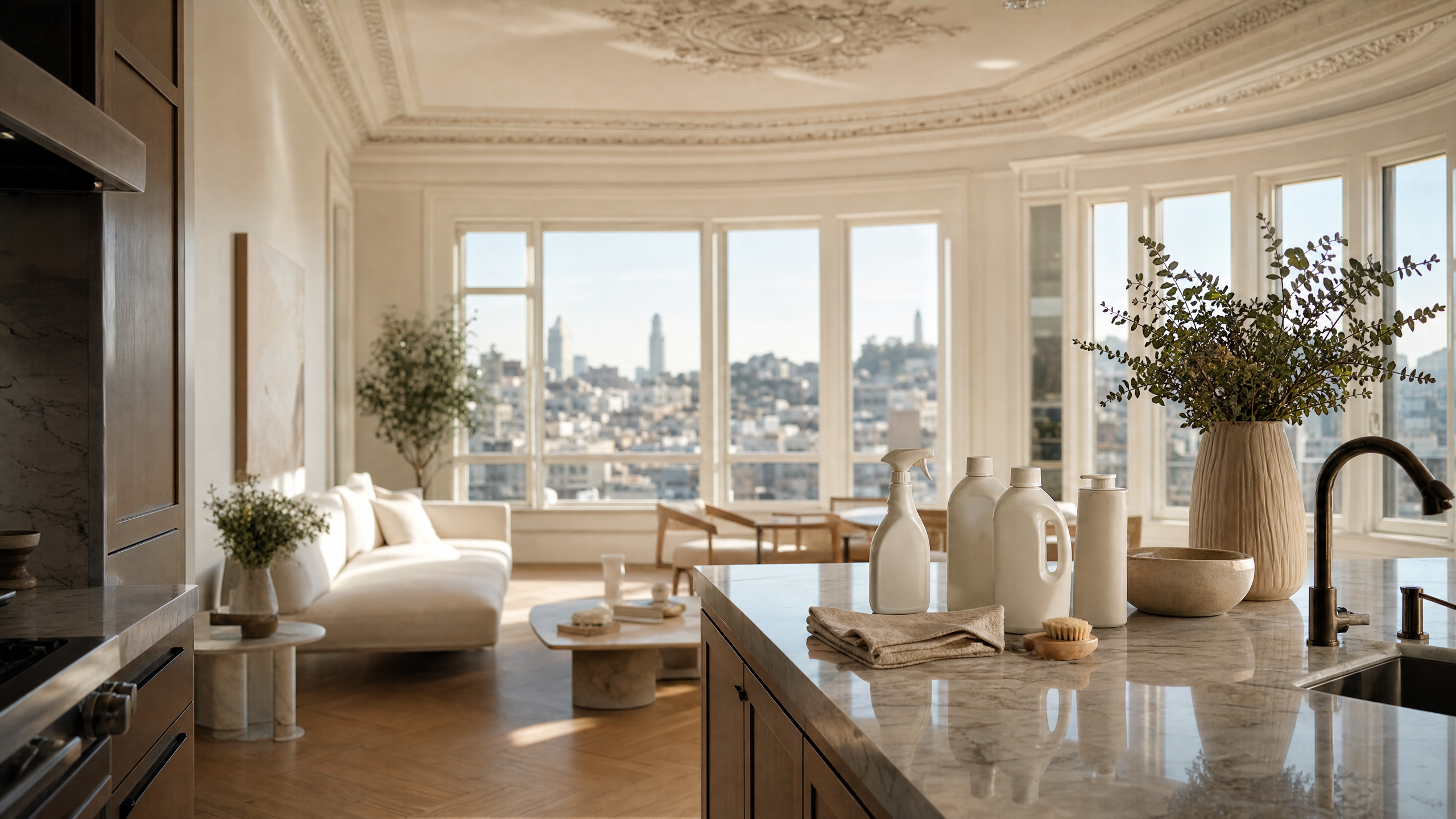 House cleaning in Nob Hill San Francisco luxury condo