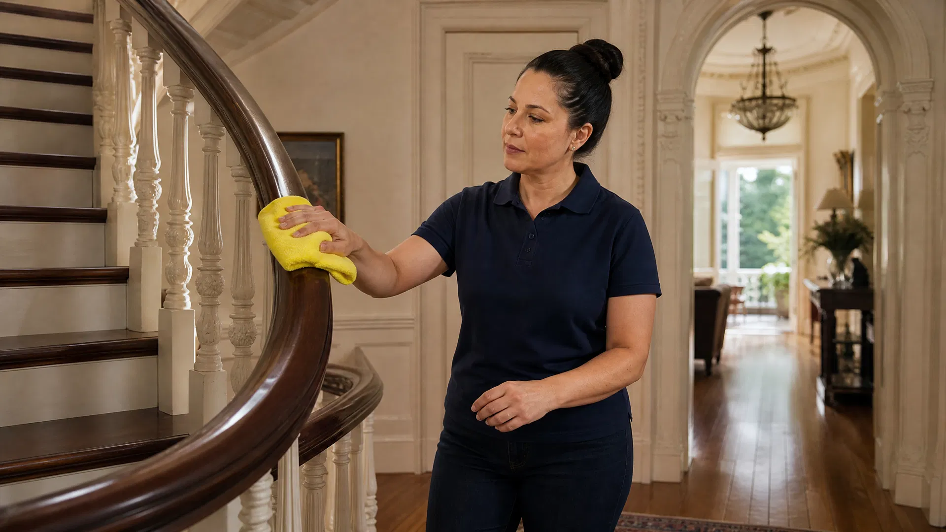 Green Planet cleaner caring for a Presidio Heights San Francisco home with period architectural details