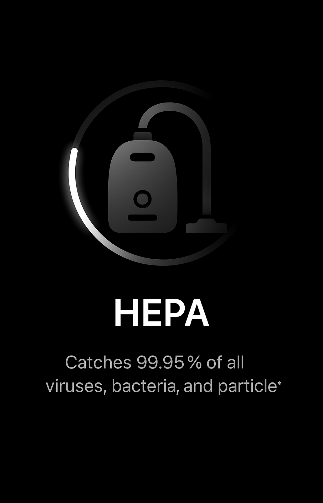 HEPA-filtered vacuums