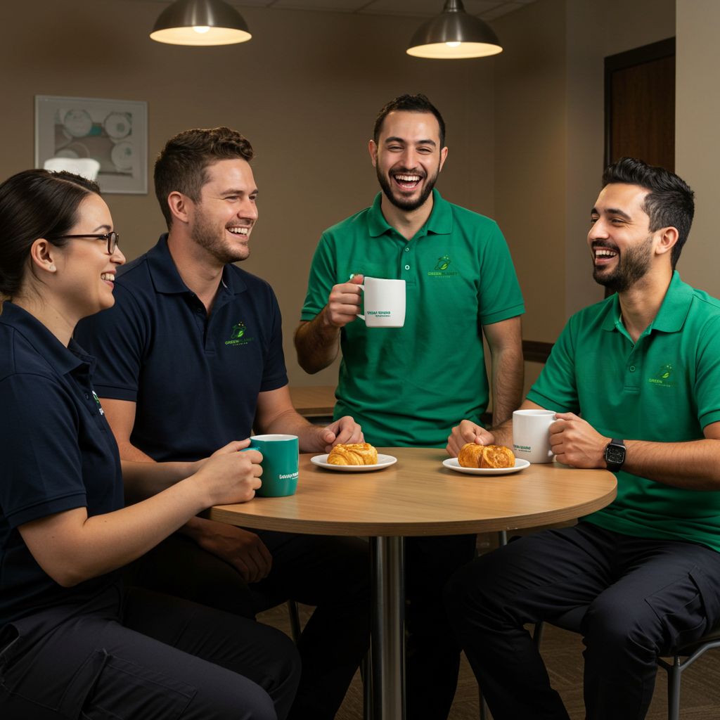 Team working together in a kitchen