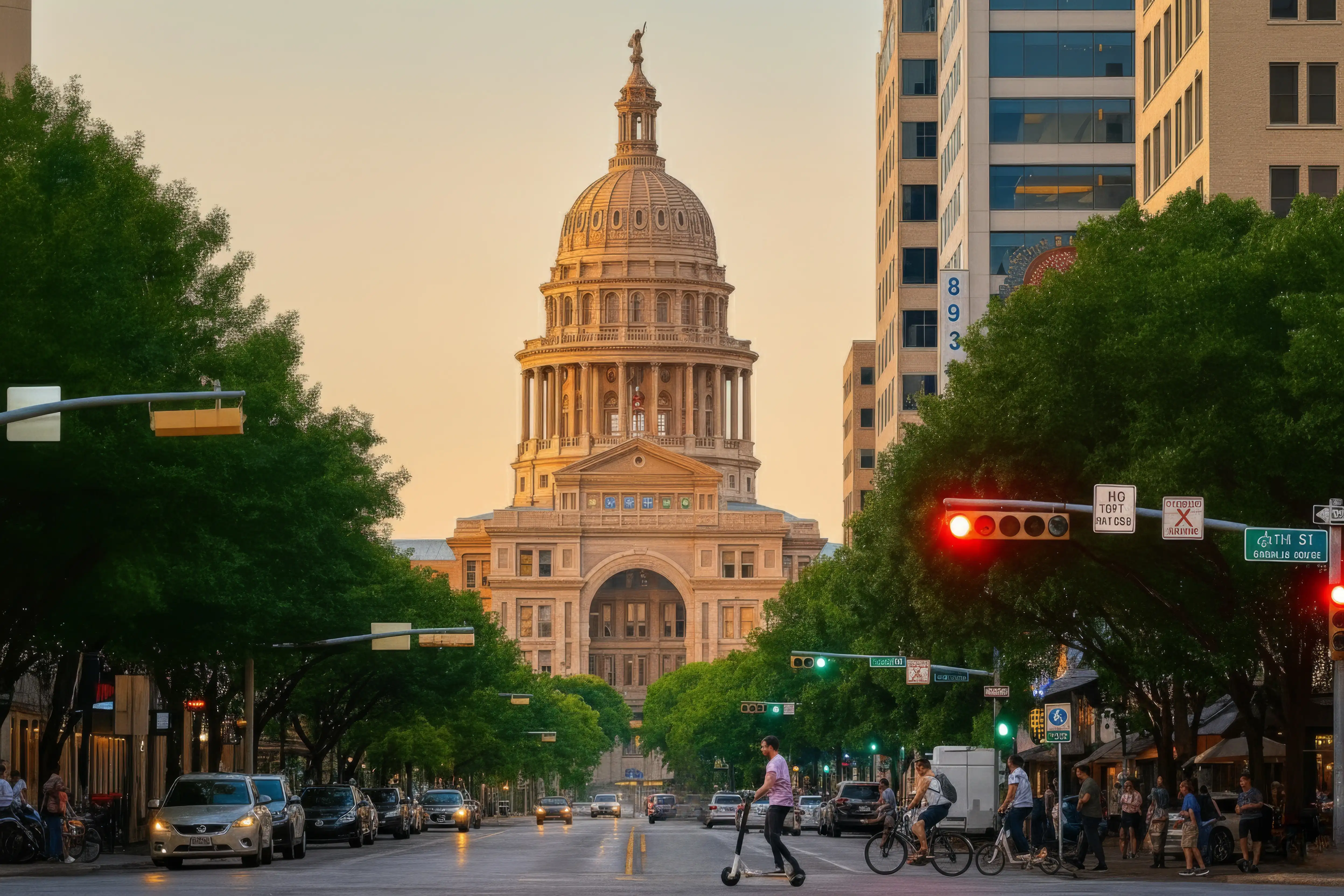 View of Austin, Texas from a clean home