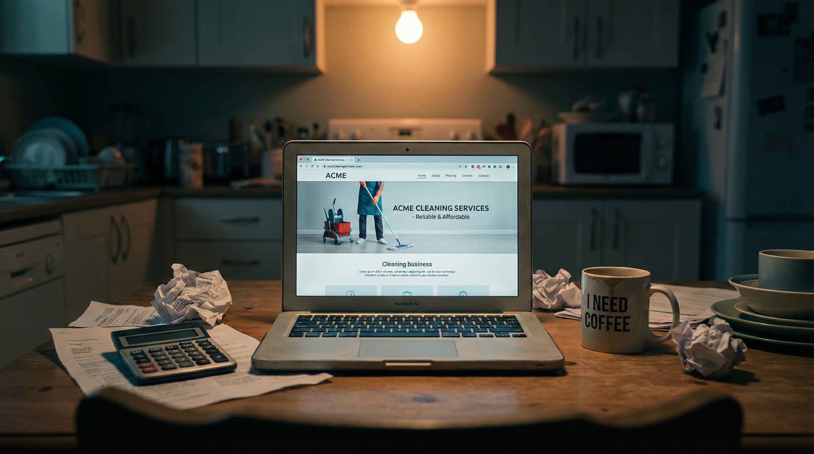 Generic website screenshot